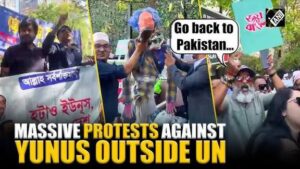 Go back to Pakistan: Bangladeshi diaspora protests against Yunus outside UN