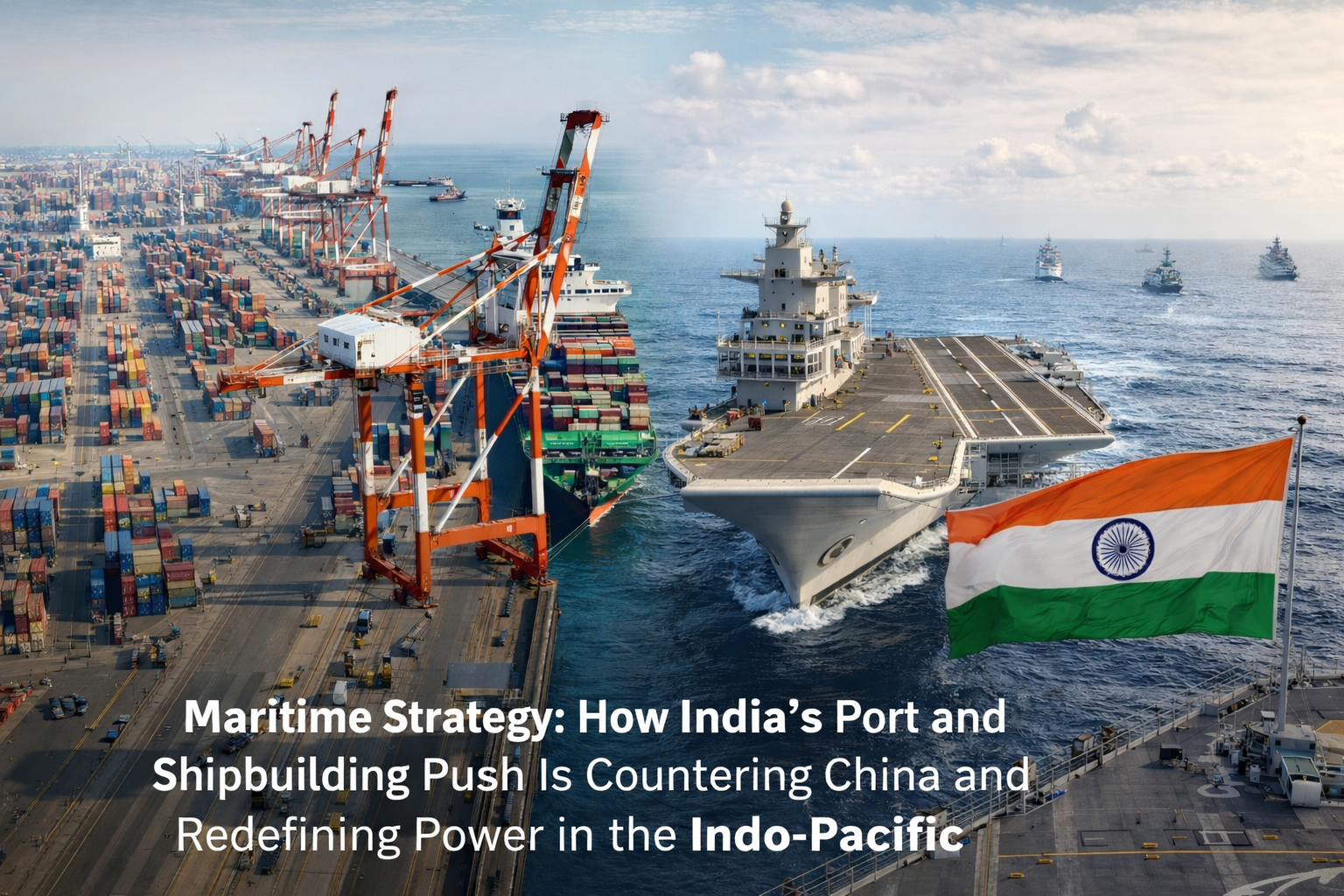 India’s Maritime Moment: Ports, Power, and the Quiet Strategy Reshaping the Indo-Pacific.