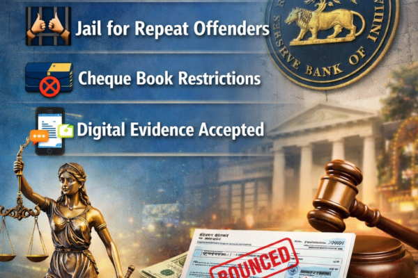 RBI Cheque Bounce Rules 2025: New Penalties, Jail Provisions & Faster Legal Process Explained:
