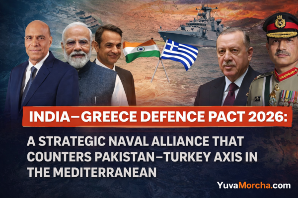 India-Greece Defence Pact 2026: A Strategic Naval Alliance That Counters Pakistan–Turkey Axis in the Mediterranean.