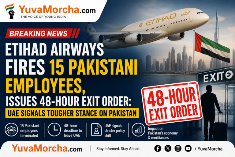 Etihad Airways Fires 15 Pakistani Employees, Issues 48-Hour Exit Order: UAE Signals Tougher Stance on Pakistan.