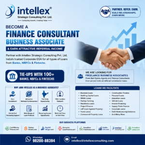 Become a Business Associate in Financial Advisory Services with Intellex Strategic Consulting Pvt. Ltd. & Earn Attractive Referral Income.