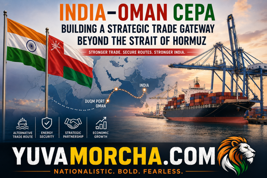India -Oman CEPA: How New Delhi Is Building a Strategic Trade Gateway Beyond the Strait of Hormuz and Reshaping Gulf Connectivity.