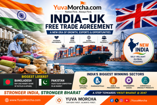 India-UK Free Trade Agreement: Why Bangladesh and Pakistan Could Be the Biggest Losers While India Emerges as a Global Export Power.