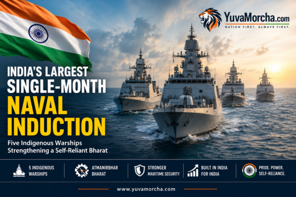India’s Biggest Indigenous Naval Expansion: Indian Navy to Induct Five Made-in-India Warships in a Historic Month for Maritime Power.