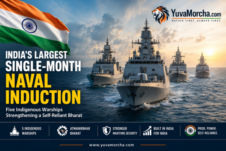 India’s Biggest Indigenous Naval Expansion: Indian Navy to Induct Five Made-in-India Warships in a Historic Month for Maritime Power.