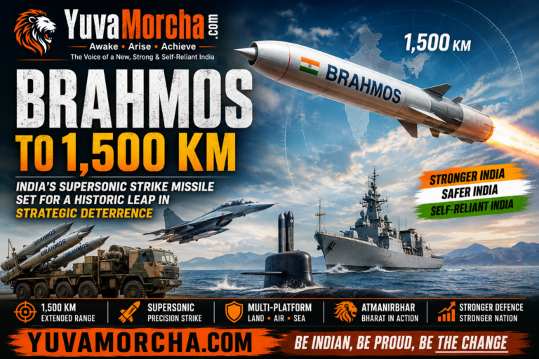 BrahMos to 1,500 KM: India’s Supersonic Strike Missile Set for a Historic Leap in Strategic Deterrence.